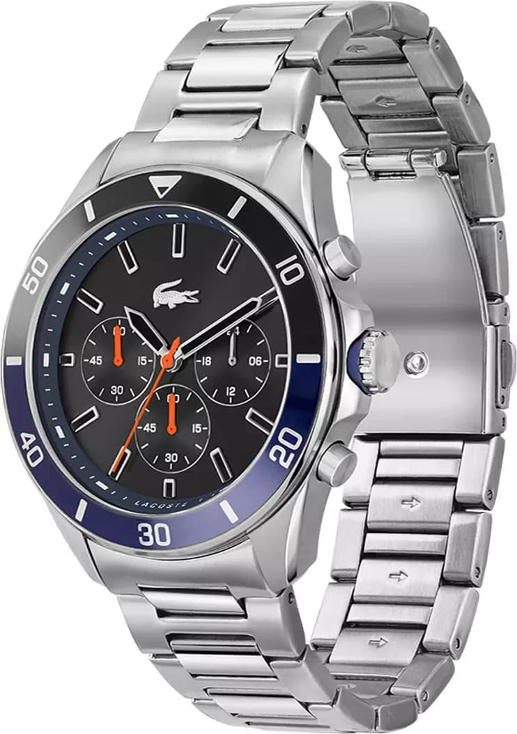 Lacoste 2011155 Silver Stainless Steel Multifunction Dial Watch vue 2