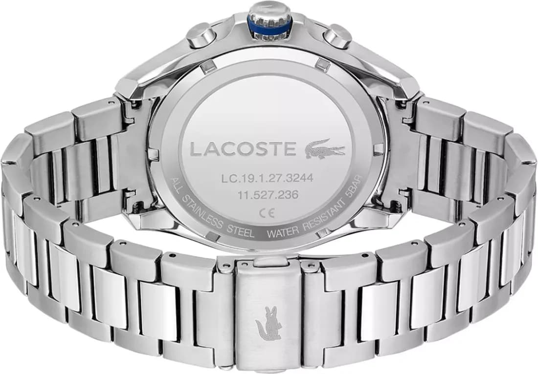 Lacoste 2011155 Silver Stainless Steel Multifunction Dial Watch vue 3