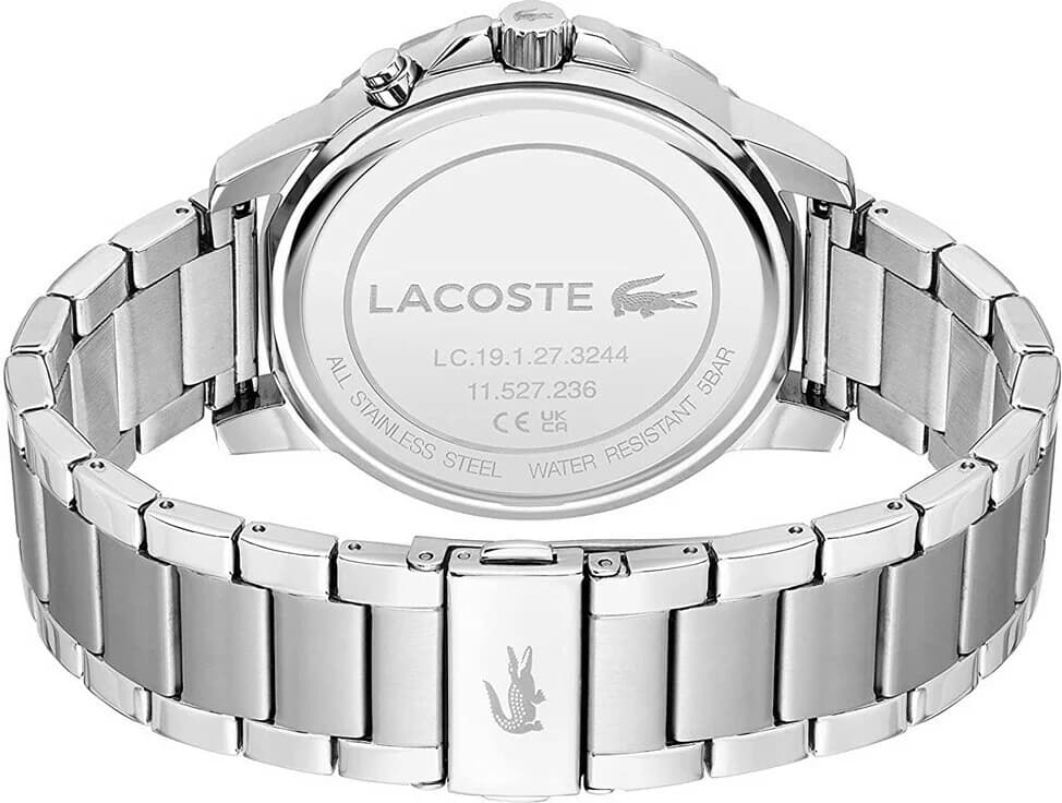 Lacoste Endurance 2011208 Men's Watch, Silver Stainless Steel Bracelet, Blue Multifunction Dial vue 3
