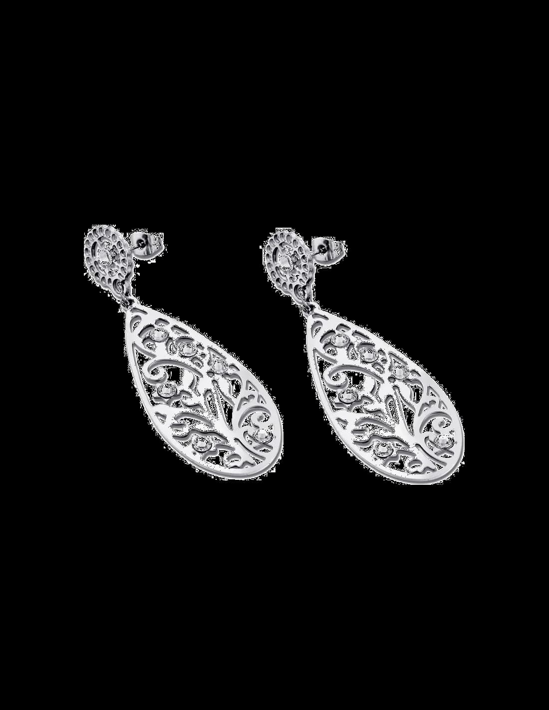 Boucles d'oreilles Lotus Privilege LS1594-4/1 motif feuille