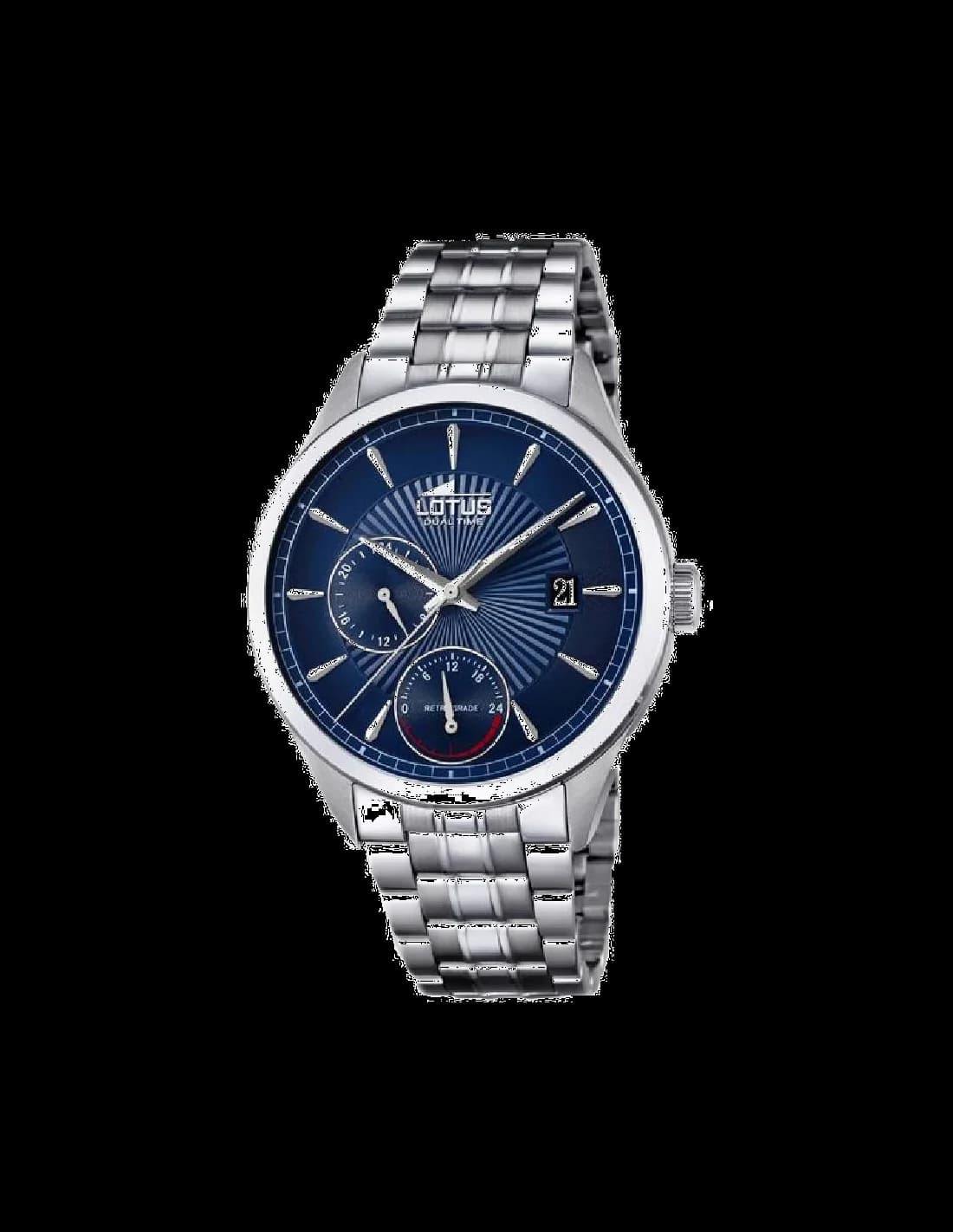 Montre Homme Lotus L18213/7 Chronographe avec Cadran Bleu et Bracelet Cuir