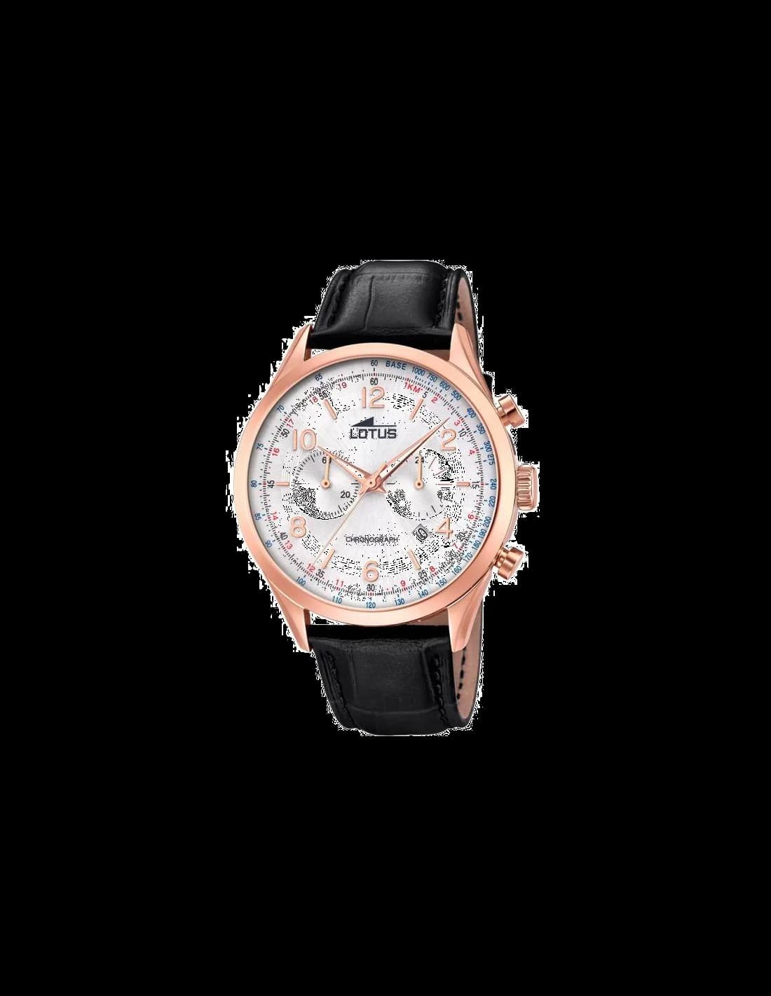 Montre Homme Lotus L18558/2 en Acier Inoxydable avec Cadran Noir