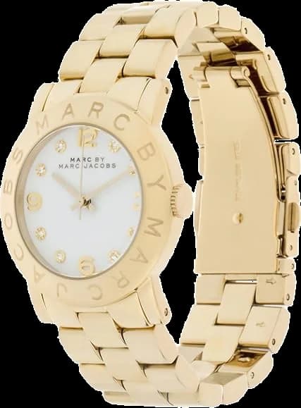 Montre Femme Marc Jacobs Amy MBM3056 Ronde dorée vue 2