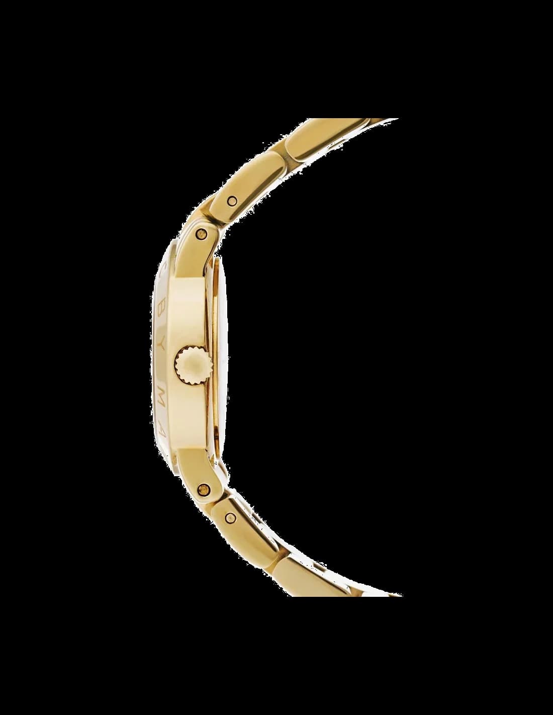 Marc Jacobs MBM3057 Yellow Gold-Plated Stainless Steel and Brilliant Index Women's Watch vue 2