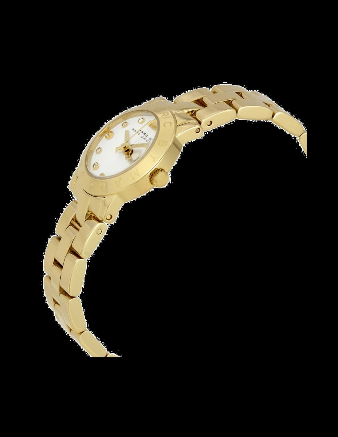Marc Jacobs MBM3057 Yellow Gold-Plated Stainless Steel and Brilliant Index Women's Watch vue 3