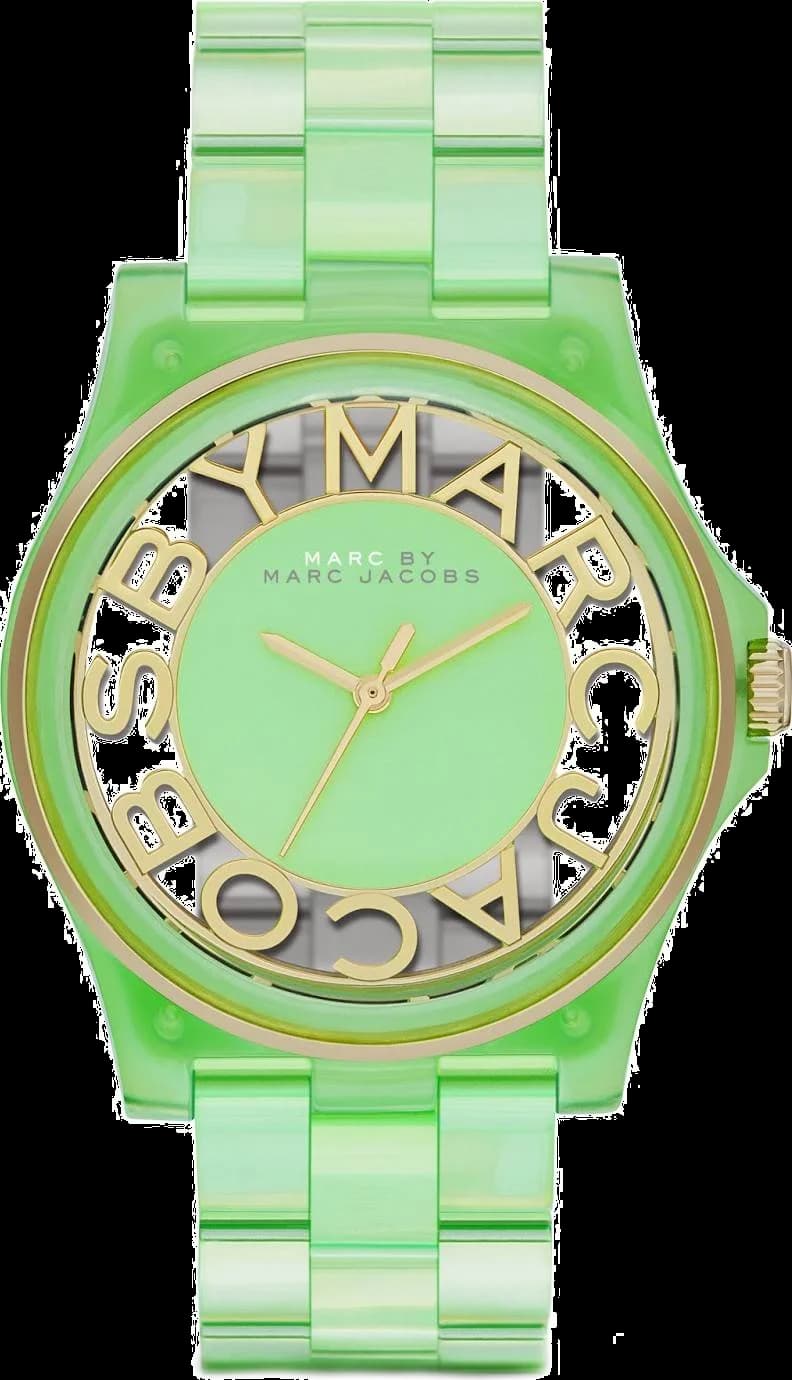 Marc Jacobs Henry MBM4569 Transparent Green Plastic Watch