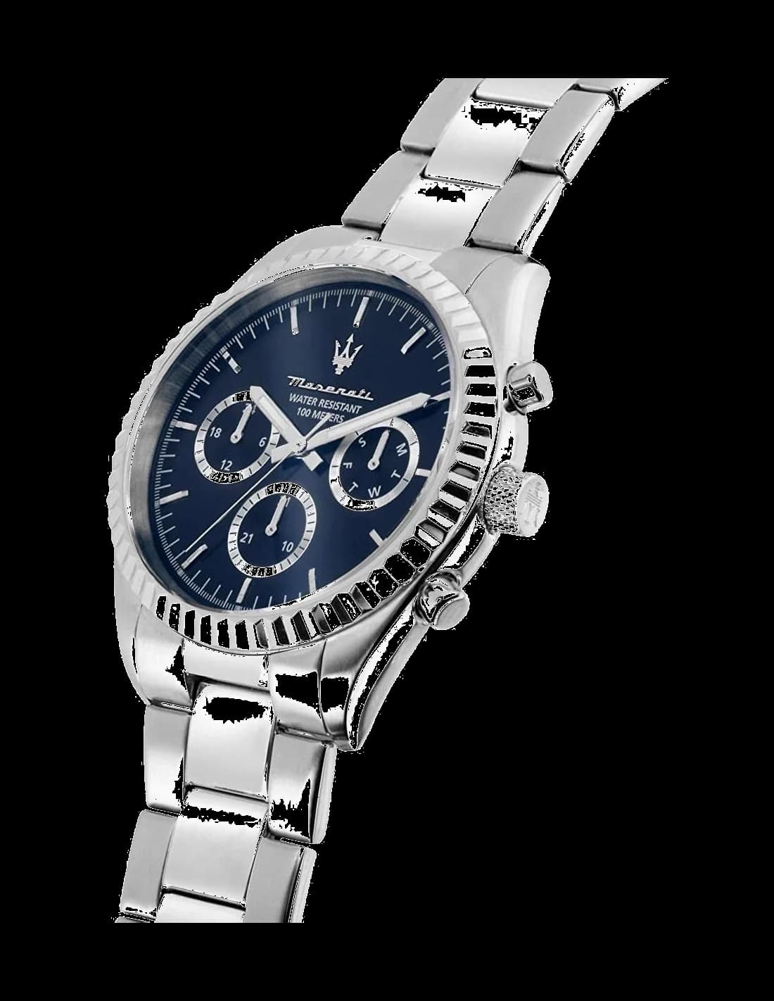Montre Homme Maserati Competizione R8853100022 cadran bleu vue 3