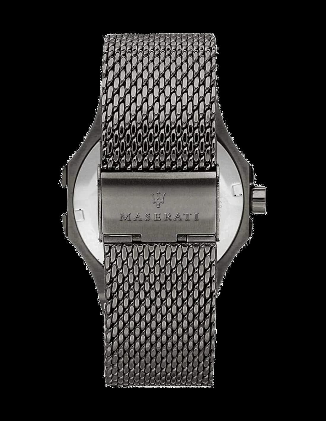 Maserati Potenza R8853108005 Grey Milanese Mesh Strap Watch vue 3