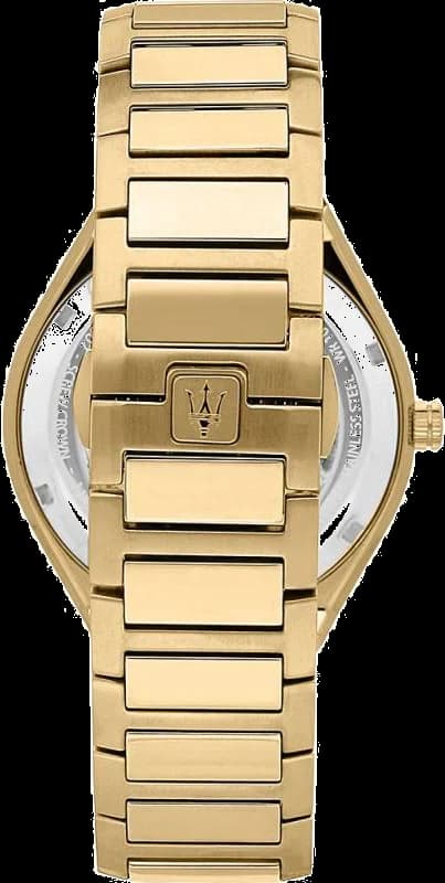 Montre Homme Maserati Stile R8853142004 en acier doré jaune vue 2