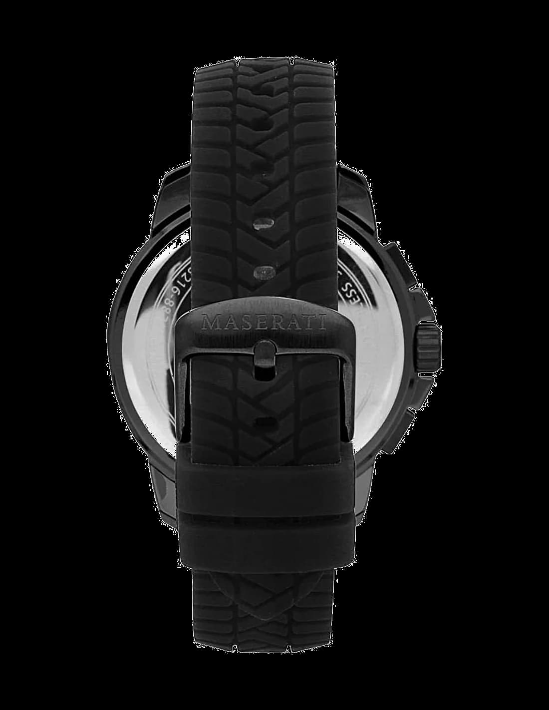 Maserati Successo R8871621010 Black Silicone Strap Men's Watch vue 2