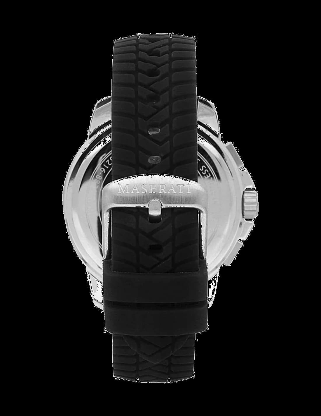 Maserati Successo R8871621014 Black Rubber Strap Men's Watch vue 2