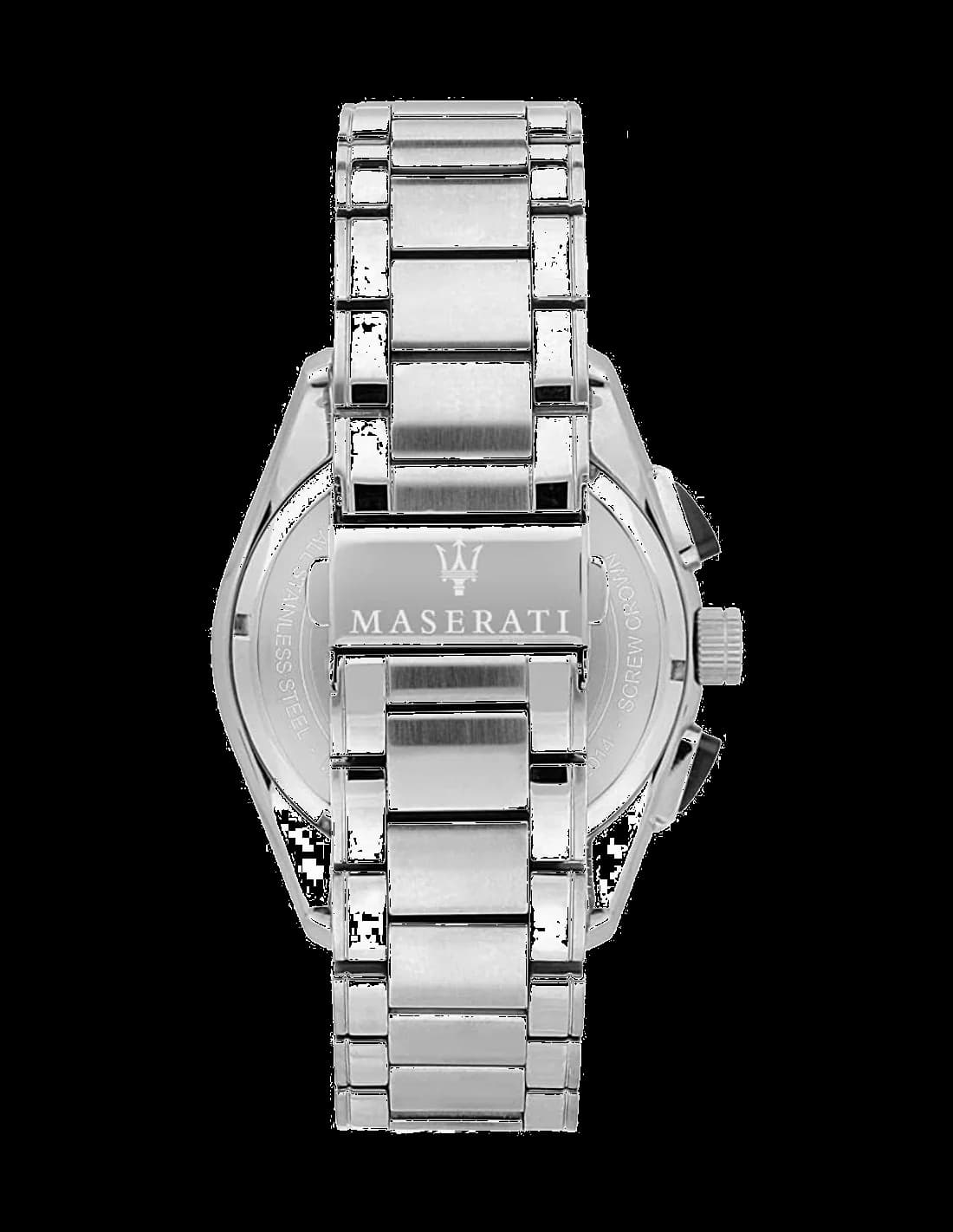 Maserati Traguardo R8873612015 Black Dial Steel Bracelet Men's Watch vue 2