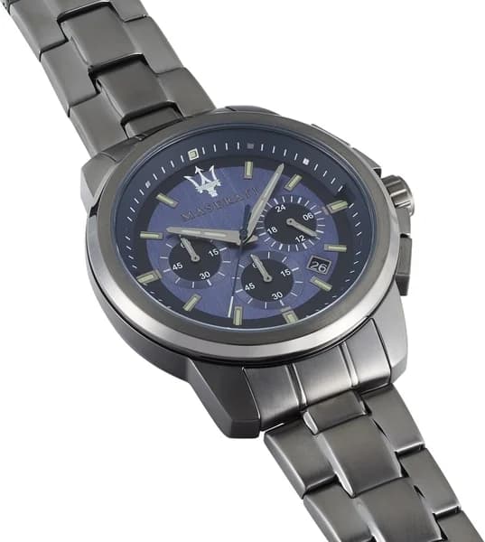 Maserati Successo R8873621005 Black Stainless Steel Round Men's Watch vue 3
