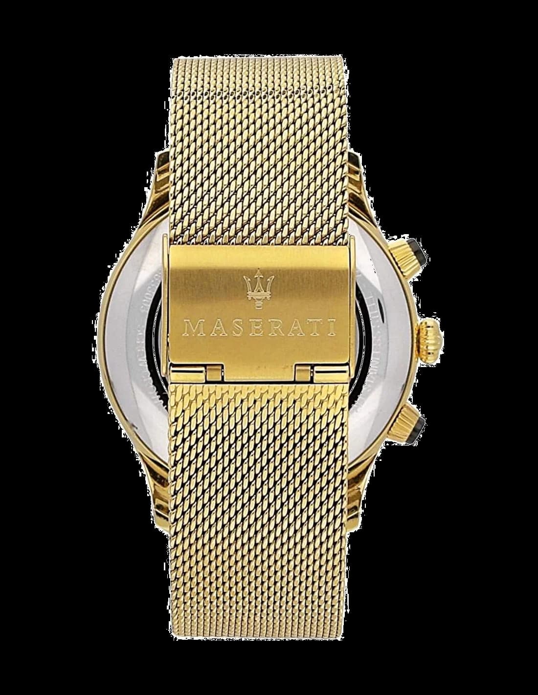 Maserati Ricordo R8873633003 Gold Milanese Mesh Strap Men's Watch vue 2