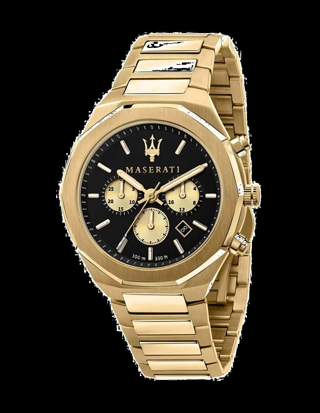 Montre Homme Maserati Stile R8873642001 en aciee doré jaune