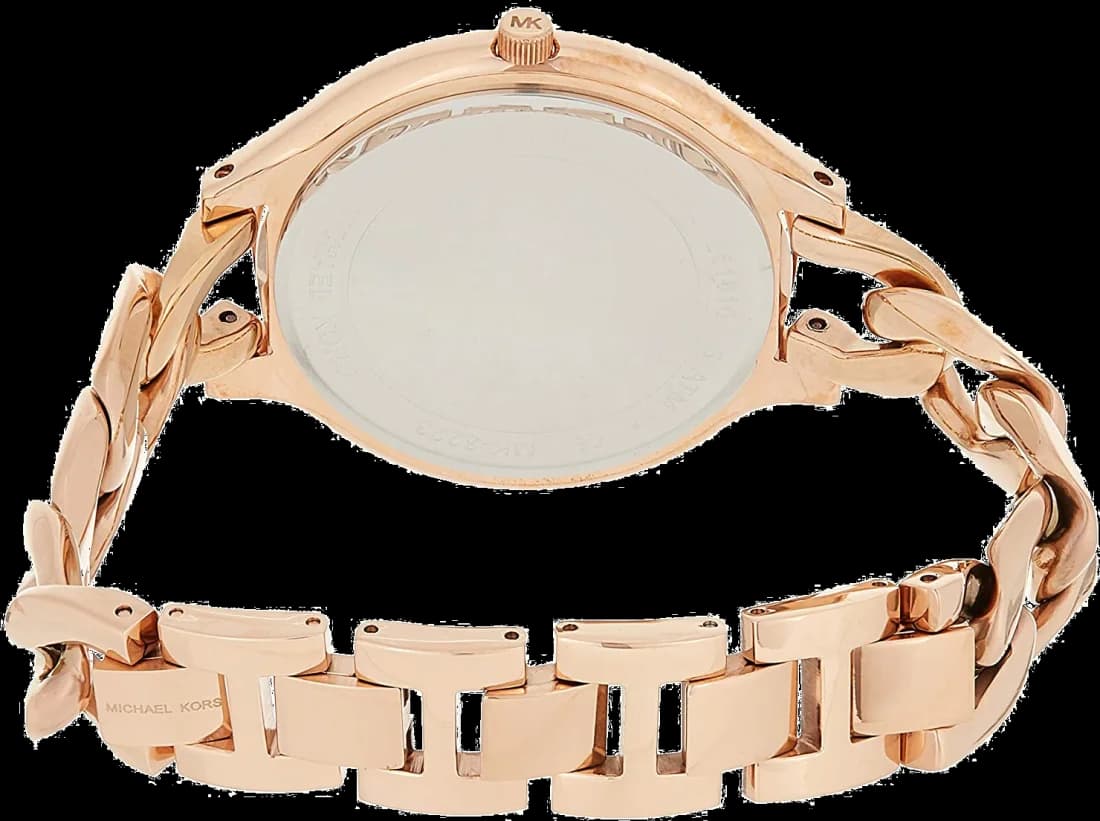 Michael Kors MK3223 Rose Gold Stainless Steel Stick Index Watch vue 3