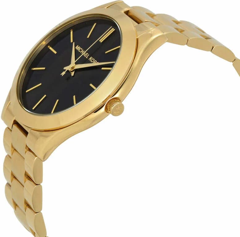 Michael Kors MK3478 Gold-Tone Stainless Steel Women's Watch with Black Dial vue 3