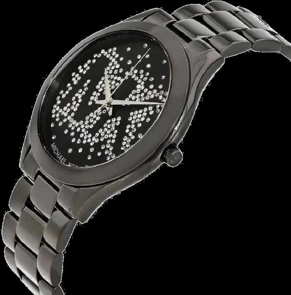Michael Kors MK3589 Black Stainless Steel Watch vue 2
