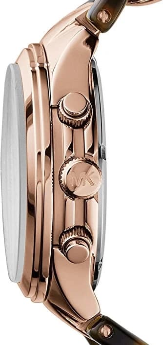 Montre Michael Kors Runway MK4269 bracelet grosse maille acétate et acier vue 2