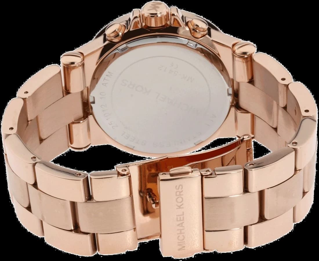 Michael Kors Dylan MK5412 Women's Watch with Diamonds in Rose Gold Stainless Steel vue 2