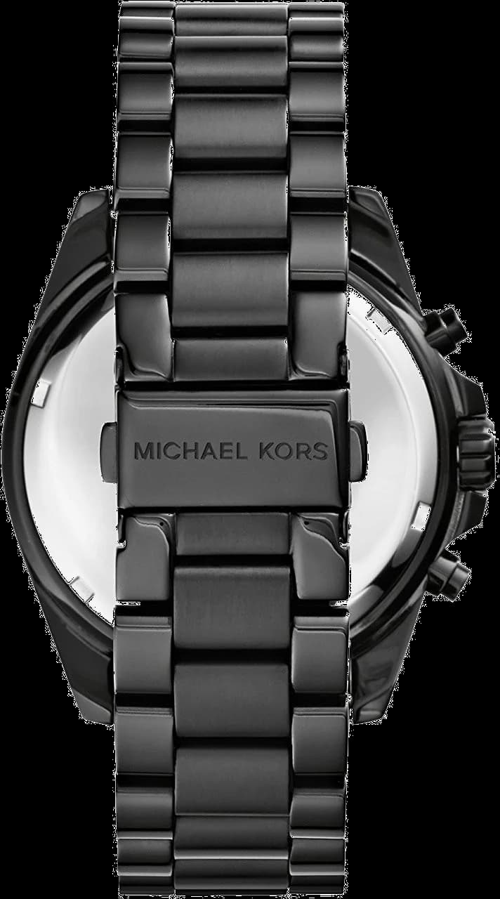 Michael Kors MK5550 Black Stainless Steel Chronograph Watch 45 mm vue 4
