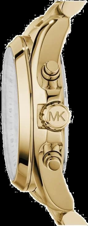 Michael Kors MK5605 Bradshaw Gold-Tone Chronograph Watch vue 2