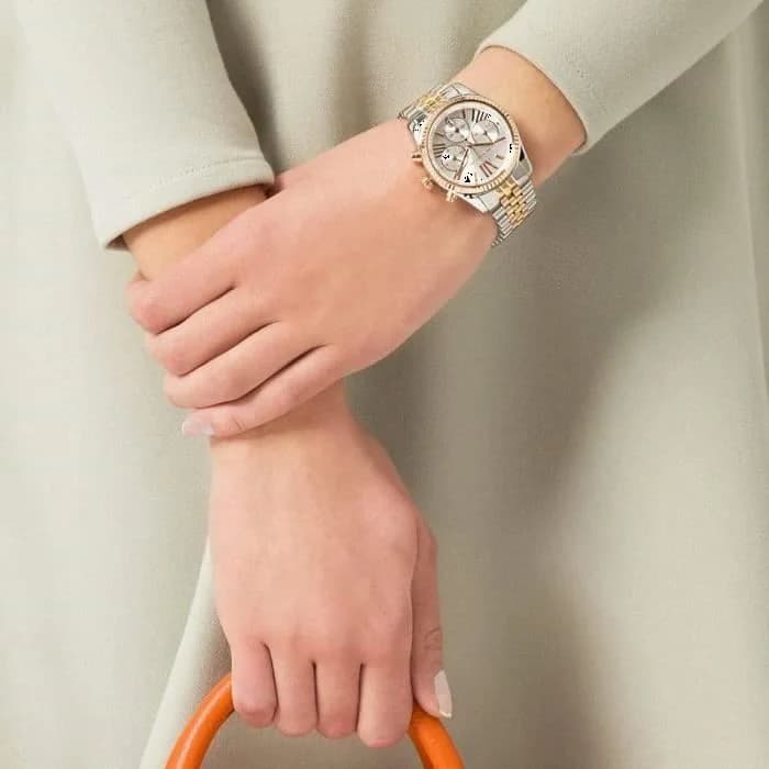 Montre Michael Kors MK5735 Bracelet Tricolore Acier 44mm vue 5