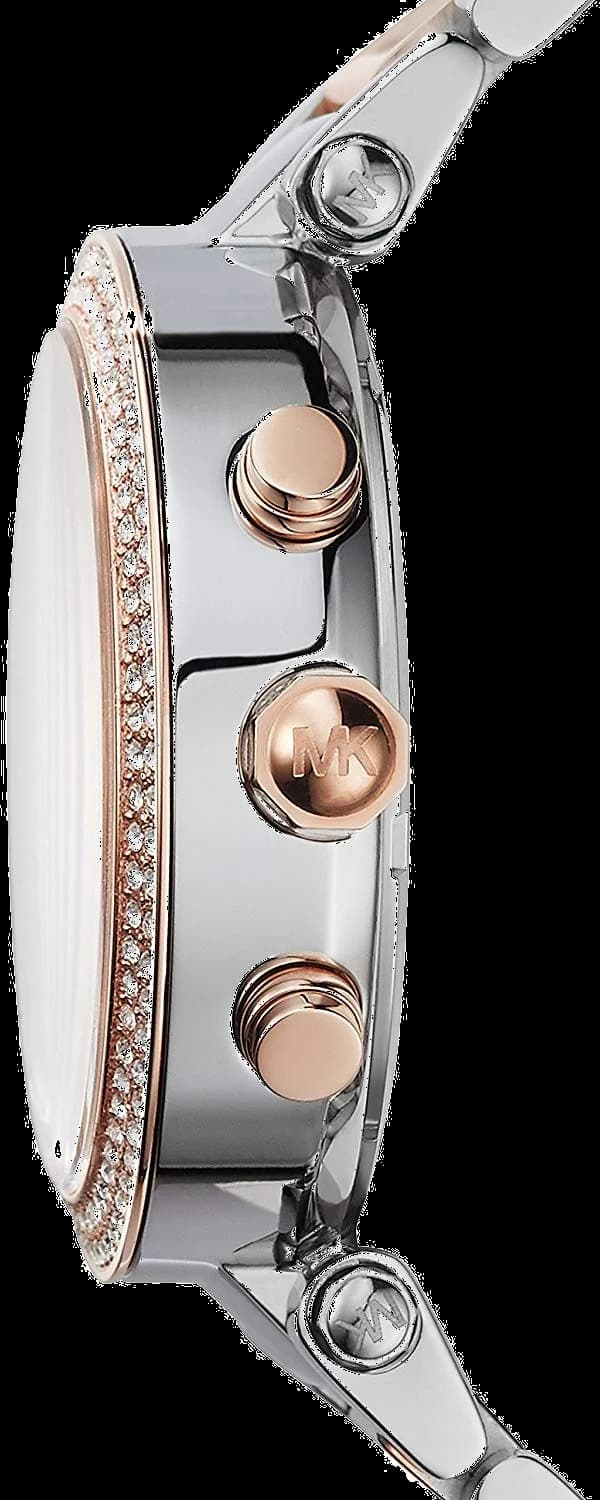 Michael Kors MK6141 Blue Dial and Rose Gold Two-Tone Bracelet Watch vue 2