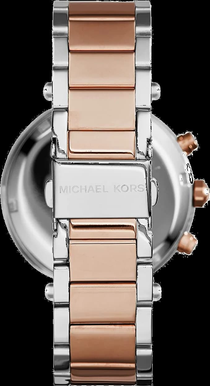 Michael Kors MK6141 Blue Dial and Rose Gold Two-Tone Bracelet Watch vue 3