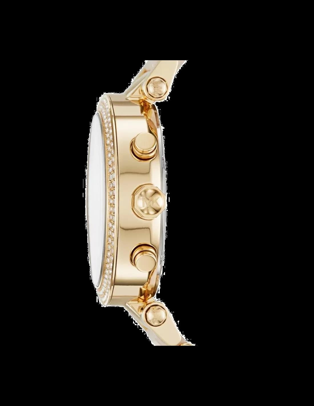 Michael Kors MK6326 Stainless Steel Champagne Dial Watch vue 2