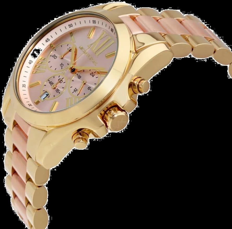 Michael Kors MK6359 Bradshaw Champagne Dial Watch vue 3