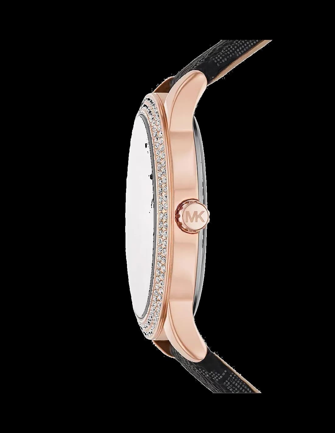 Michael Kors MK6968 Tibby Multifunction Crystal-Embellished Black Dial Women's Watch vue 3
