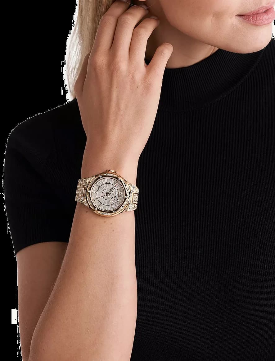 Michael Kors Lennox MK6991 Crystal-Embellished Dial Pavé Bracelet Watch vue 4