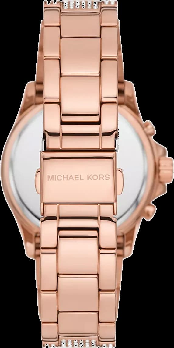 Michael Kors Everest MK7235 Rose Gold Chronograph Stainless Steel Bracelet Watch vue 2