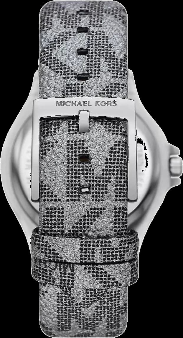 Michael Kors Lennox MK7309 MK Print Leather Strap Watch vue 2