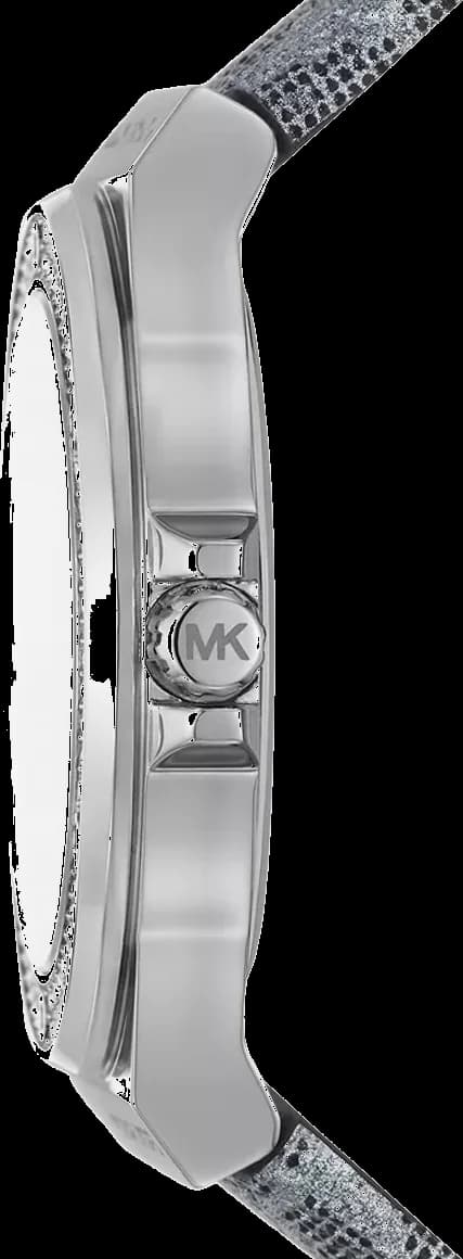 Michael Kors Lennox MK7309 MK Print Leather Strap Watch vue 3