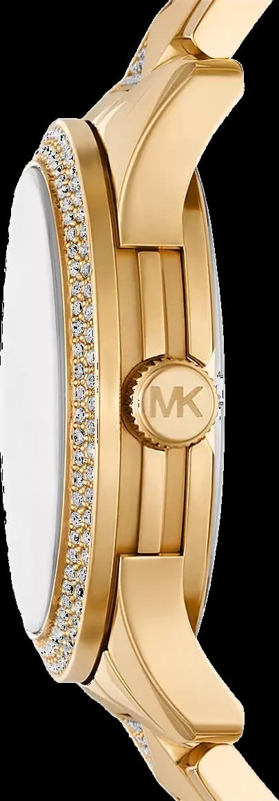 Michael Kors Runway MK7390 Green Crystal-Embellished Dial Watch vue 3