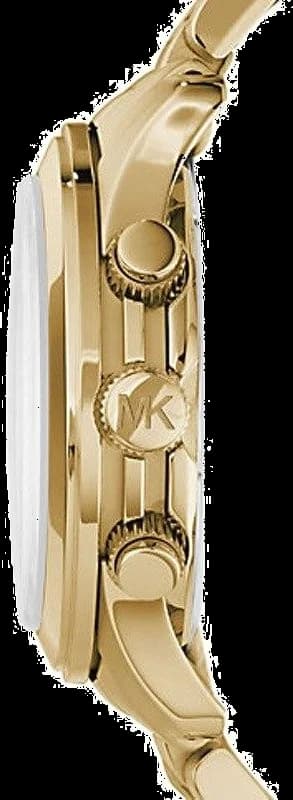 Michael Kors MK8315 Gold-Tone Steel Watch with Turquoise World Map Dial vue 2