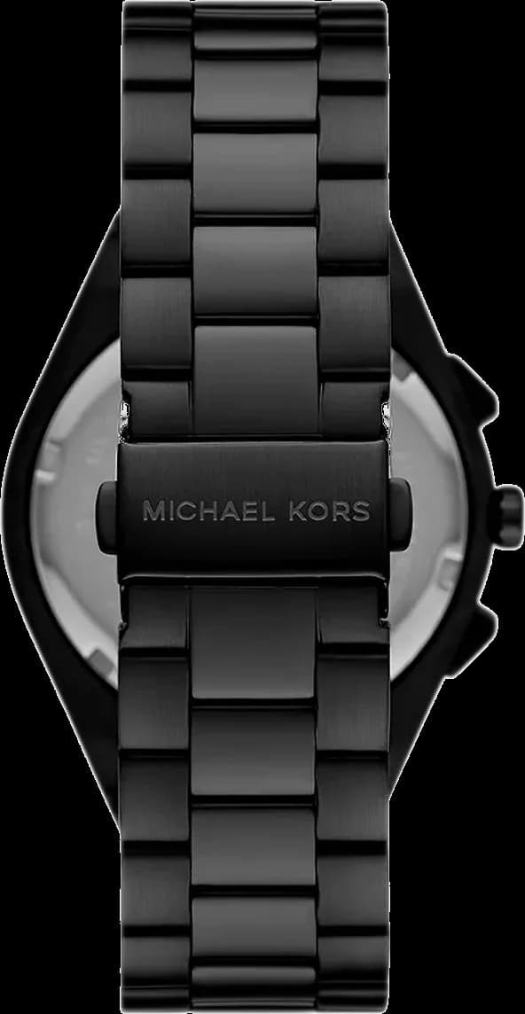 Michael Kors Lennox MK9146 Black Dial and Strap Men's Chronograph Watch vue 2