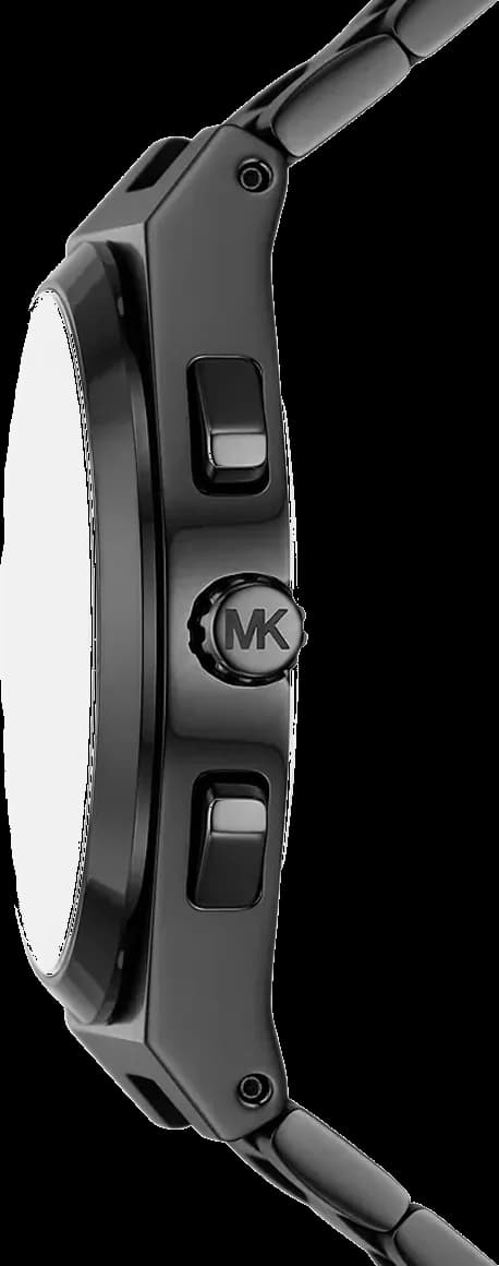 Michael Kors Lennox MK9146 Black Dial and Strap Men's Chronograph Watch vue 3