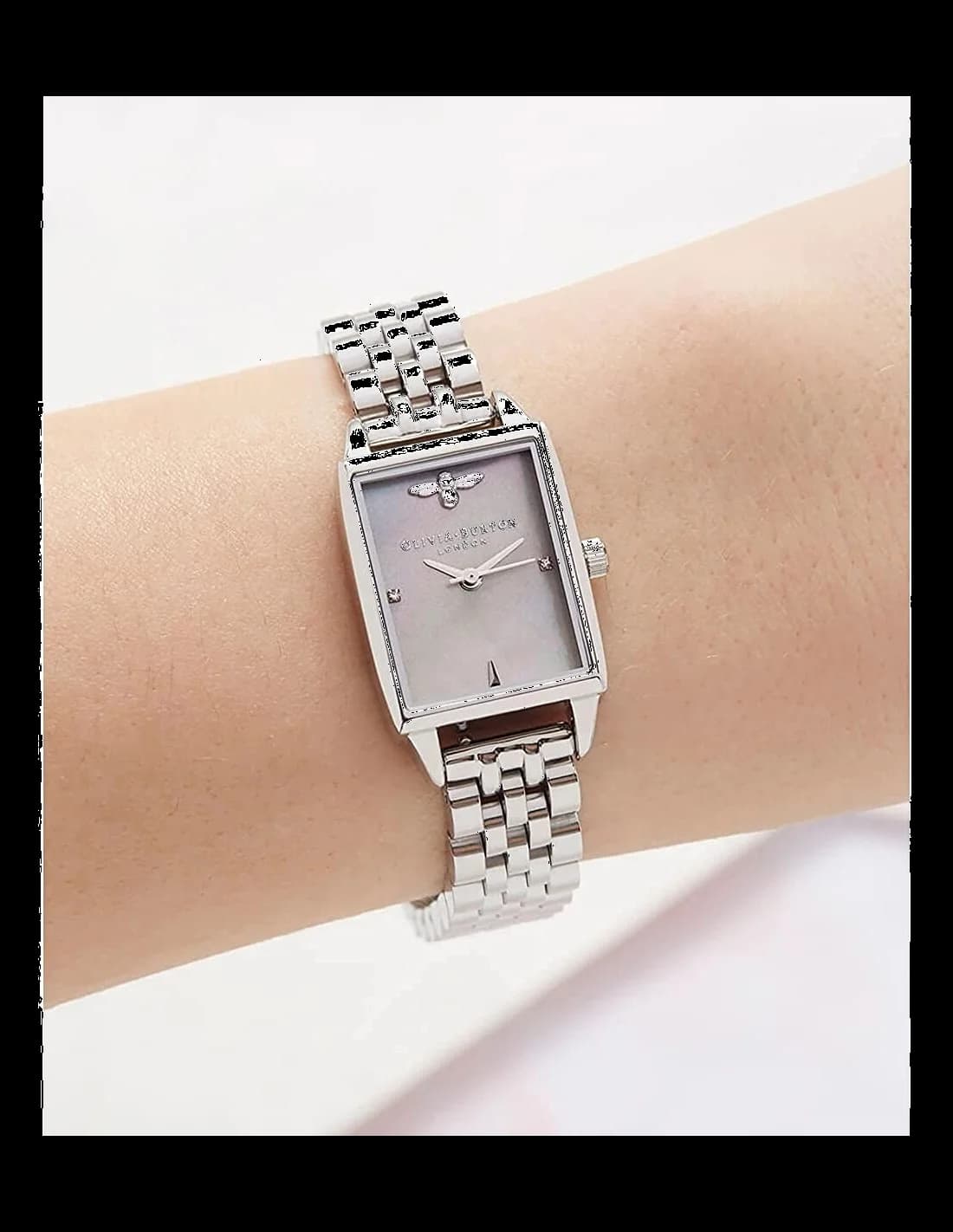 Montre Olivia Burton OB16BH03 Bee Hive en acier et nacre vue 4