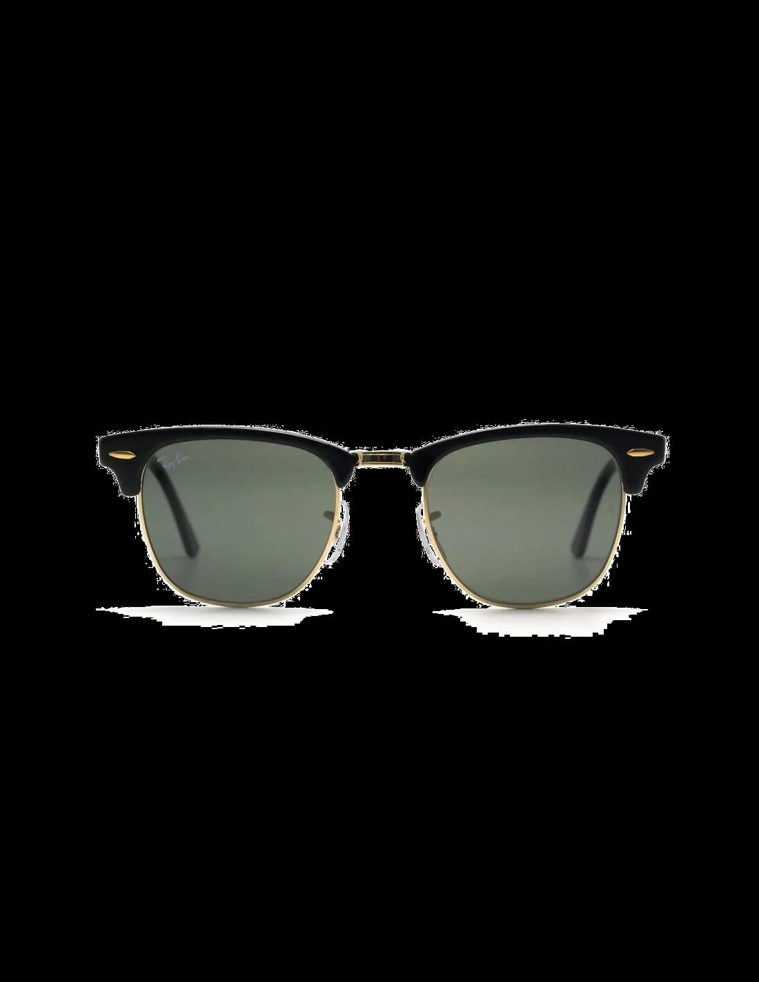 Ray-Ban Clubmaster RB3016 W0365 Black Sunglasses vue 2