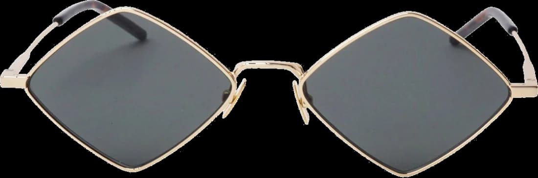 Lunettes de soleil Saint Laurent New Wave SL 302 LISA métal à forme géométrique vue 2