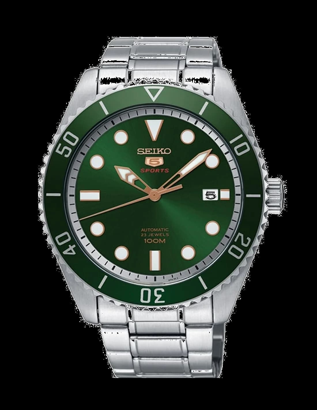 Seiko SRPB93K1 Automatic Green Dial Steel Men's Watch