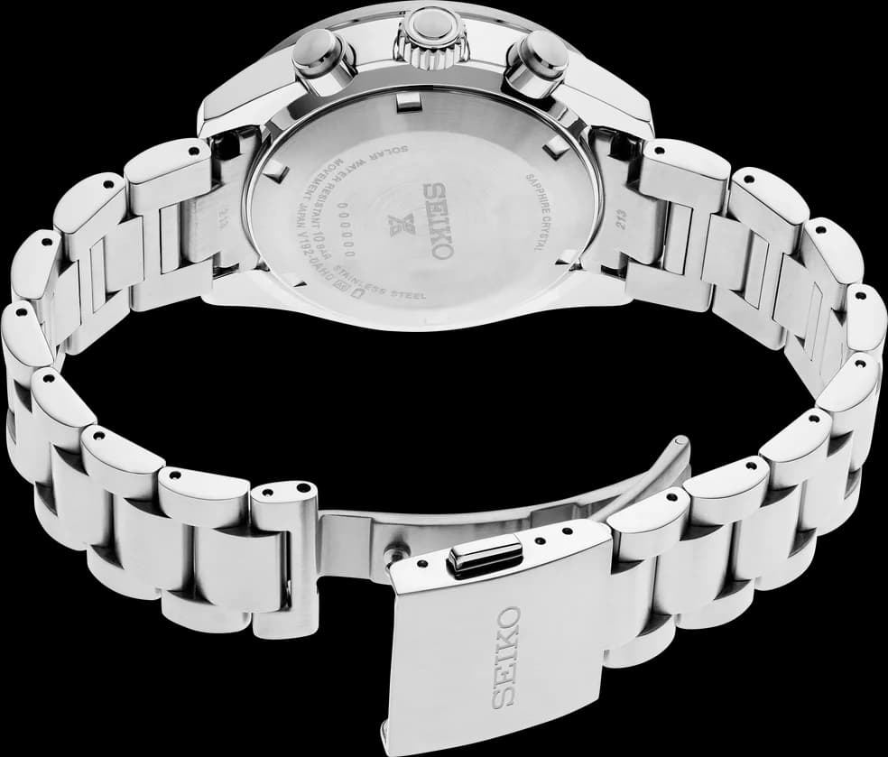 Seiko SSC915P1 Prospex Speedtimer Solar Stainless Steel Men's Watch vue 3