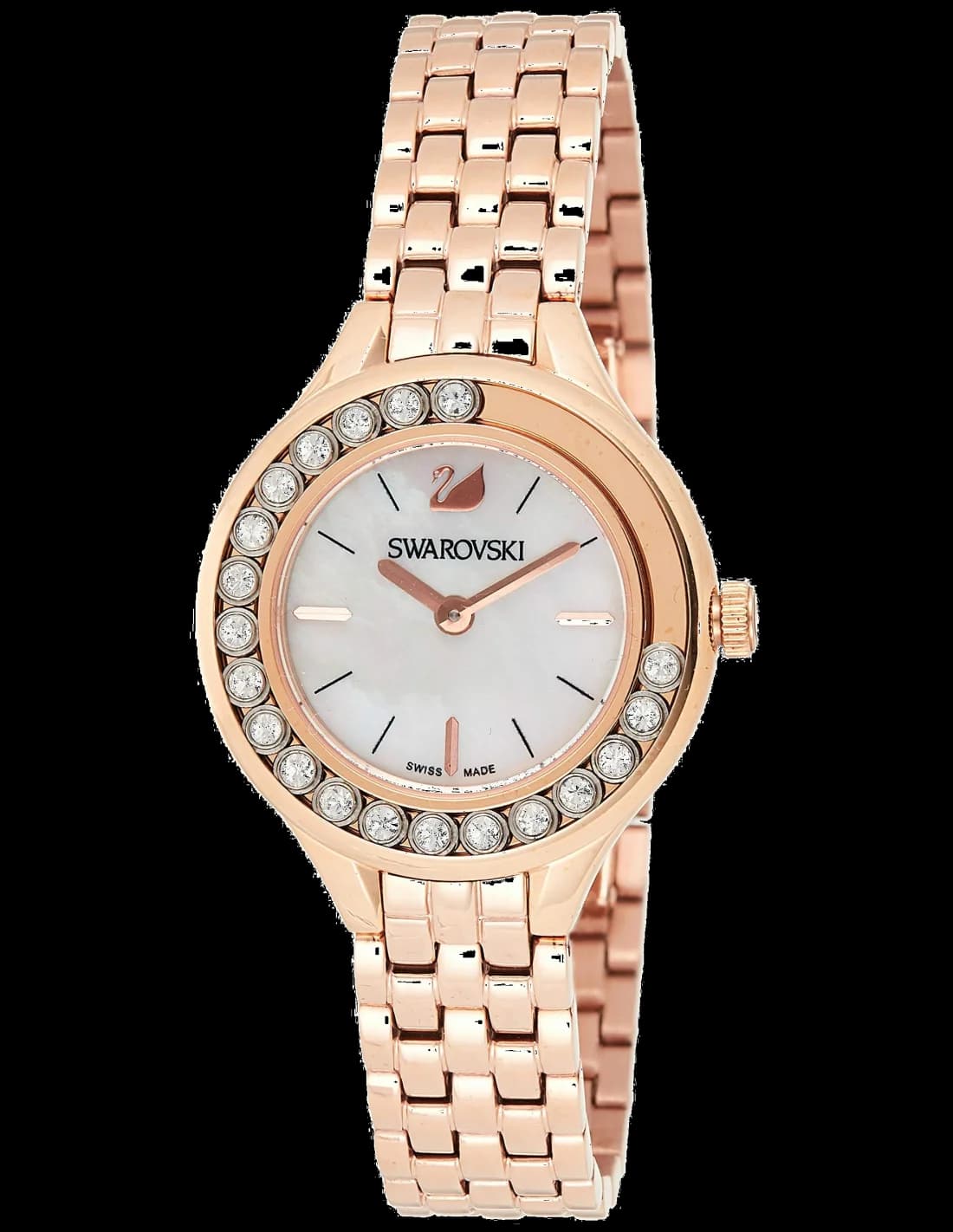 Swarovski 5261496 Rose Gold Stainless Steel Watch with Moving Crystals