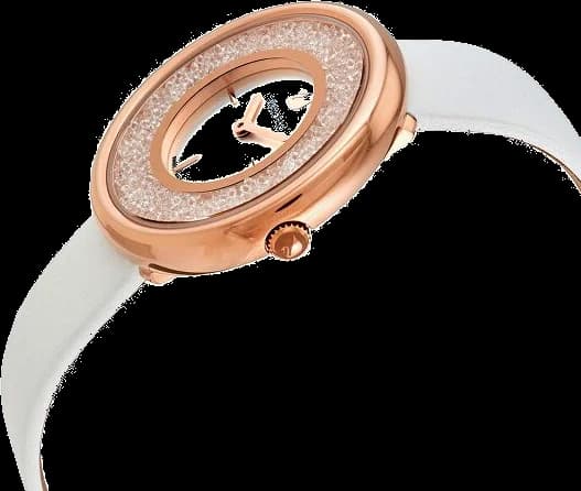 Montre Femme Swarovski Crystalline Pure 5376083 bracelet en cuir blanc vue 2