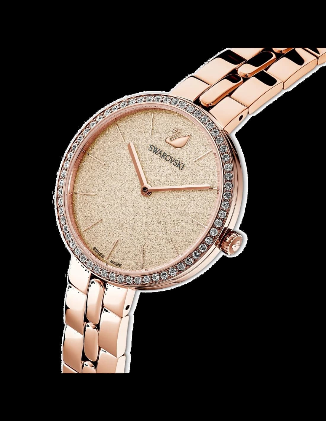 Swarovski 5517800 Stainless Steel Watch with Diamond Powder Dial vue 2