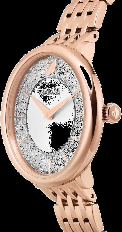 Swarovski 5544590 Crystalline Chic Stainless Steel Rose Gold Plated Watch vue 2