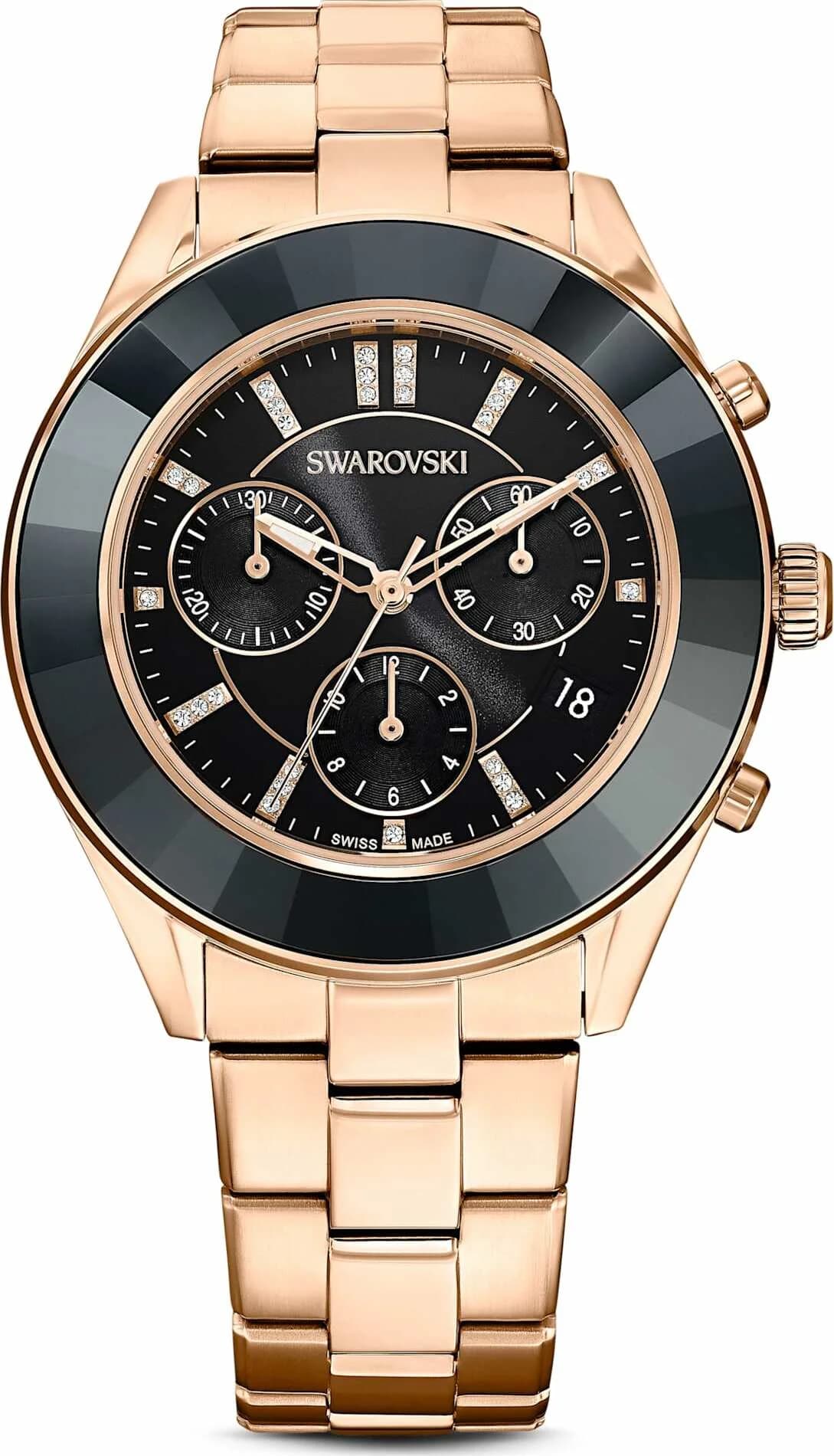 Swarovski Octea Lux Sport 5610478 chronometer watch rose gold metal bracelet
